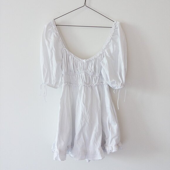 For Love and Lemons Jackson White Mini Dress Size S - Picture 7 of 12